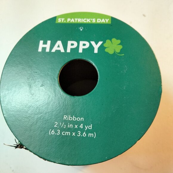 Green Plaid Ribbon Wire Edge 4 Yards Decorative Christmas Craft - Picture 5 of 6